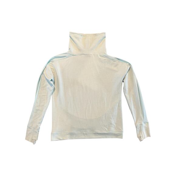 Under Armour Seafoam Green Funnel Neck Pullover Hoodie Medium Thumbholes Mesh - Picture 7 of 13